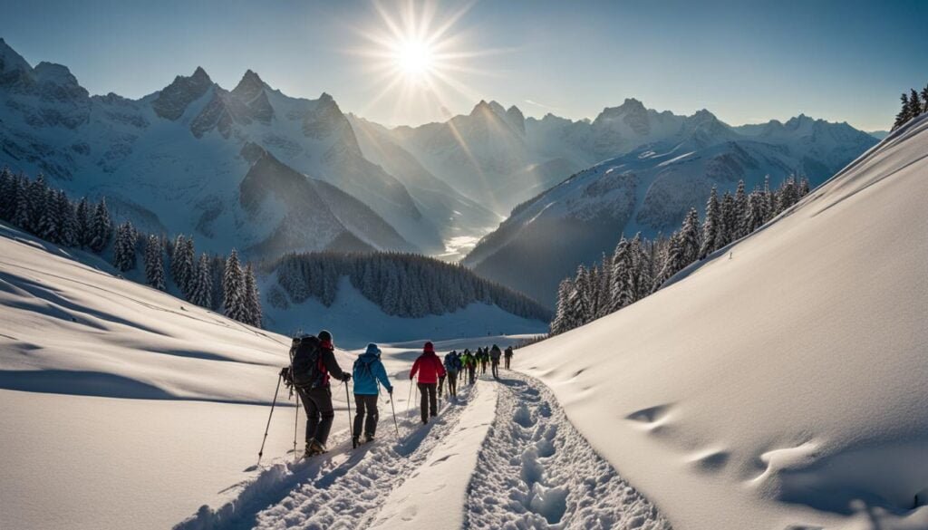 Snowshoeing Trails in Switzerland